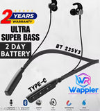 Bluetooth Neckband Wireless Headphones with Powerful Bass, 20H Battery & Type-C Fast Charging