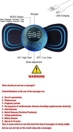 Mini Electric Massager for Pain Relief – 8 Modes, 19 Levels