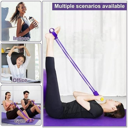 Yoga Pedal Puller Resistance Band for Full Body Workout | Home Exercise & Stretching Tool