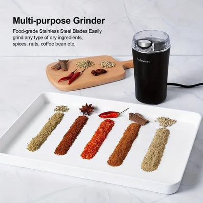 Electric Multi-Purpose Grinder for Coffee, Spices & Nuts (Random Color)