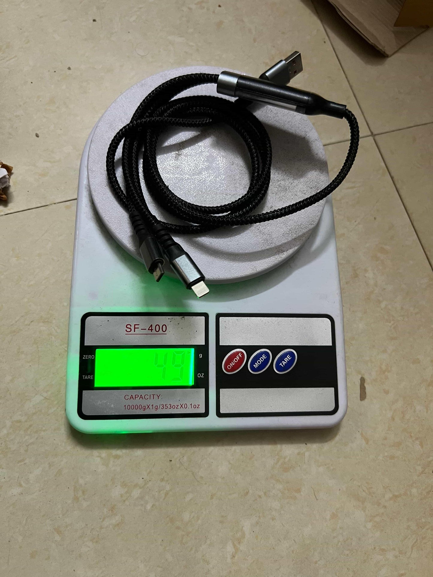 Unbreakable 3 in 1 USB Fast Charging USB Cable with Type C, Lightning, Micro USB Port with 2.1 A, Compatible with iPhone, iPad, Samsung, OnePlus, Mi, Oppo, Vivo, Xiaomi,