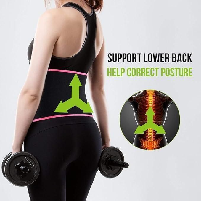 Adjustable Waist Trimmer Belt for Weight Loss & Sweat