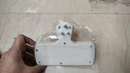 3 pin Multi Plug Point | Cordless Wall Socket Multi Outlet Extension Board, Universal Sockets and Individual Switches -Pack of 1