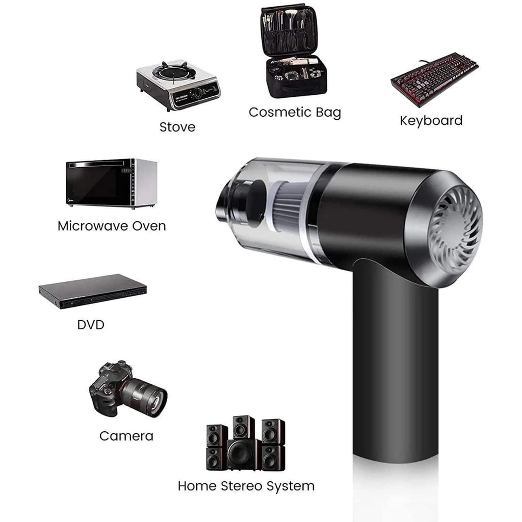 Portable Air Duster Wireless Vacuum Cleaner | Cordless Electric Air Blower for Laptop, Car & Home Cleaning