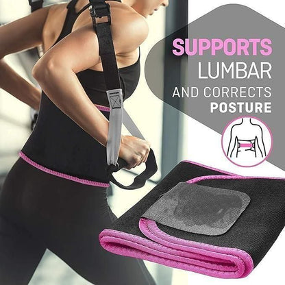 Adjustable Waist Trimmer Belt for Weight Loss & Sweat