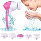 5 in 1 Portable Electric Facial Cleaner Battery Powered Multifunction Massager, Tavina Mega Mart