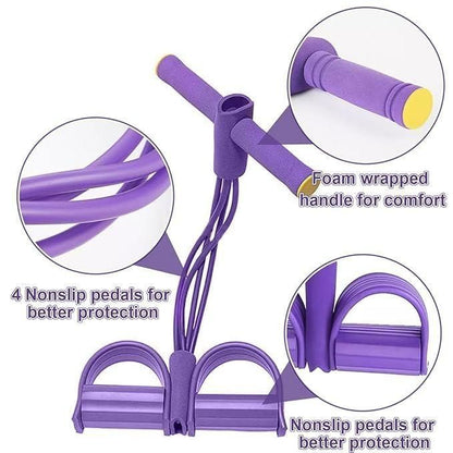 Yoga Pedal Puller Resistance Band for Full Body Workout | Home Exercise & Stretching Tool