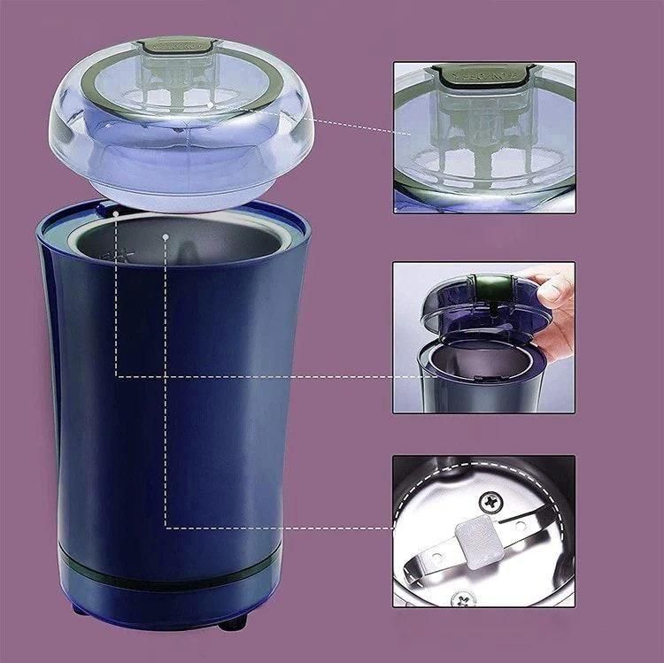 Electric Multi-Purpose Grinder for Coffee, Spices & Nuts (Random Color)