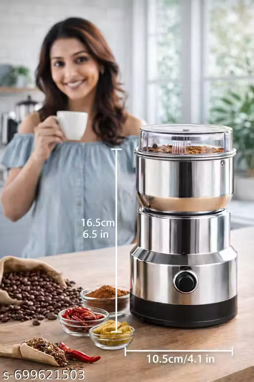 Stainless Steel Multi functional Electric Grinder for Coffee, Spices, Nuts & Grains