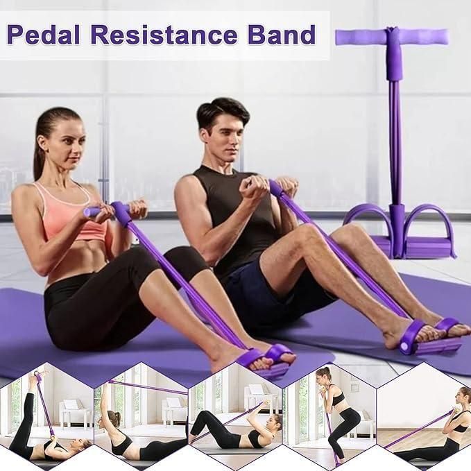 Yoga Pedal Puller Resistance Band for Full Body Workout | Home Exercise & Stretching Tool 9buv2y-qt