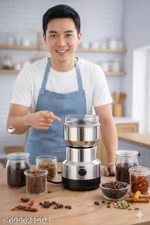 Stainless Steel Multi functional Electric Grinder for Coffee, Spices, Nuts & Grains