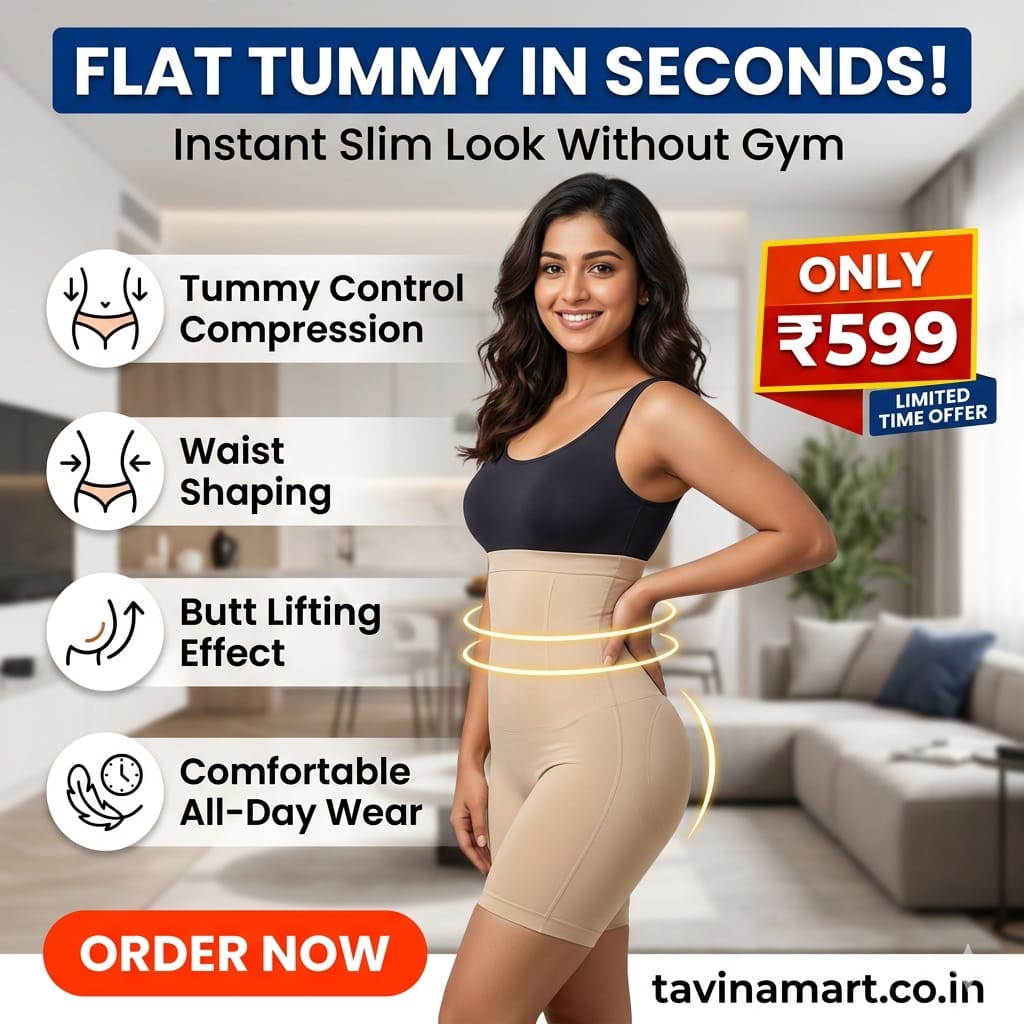 Tummy Control Body Shaper Shapewear for Women – High Waist Slimming & Seamless Fit