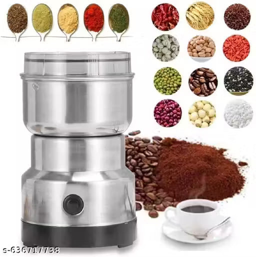 Stainless Steel Multi functional Electric Grinder for Coffee, Spices, Nuts & Grains